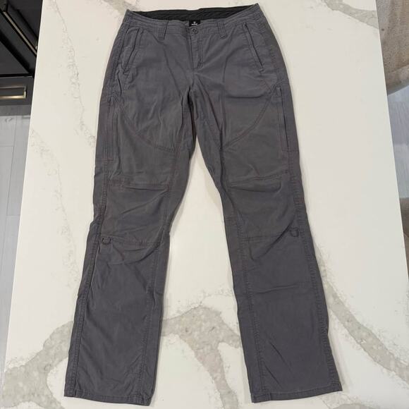 Kuhl Pants - Kuhl Spire Roll Up Utility Pants Women's 8 Gray Stretch Hiking Outdoors Gorpcore